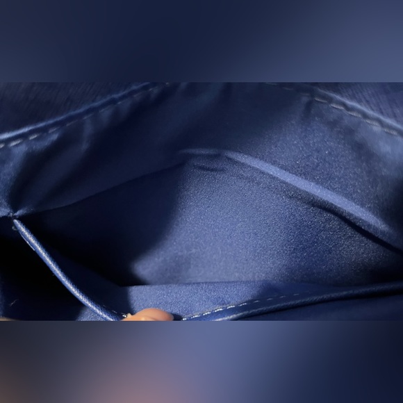 Apt 9 Royal Blue clutch/handbag.  Faux leather. Chain strap, removable. - Picture 11 of 16